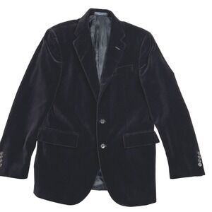 Polo‎ Ralph Lauren Men's Velvet Sport Coat Blazer Dark Purple 40R